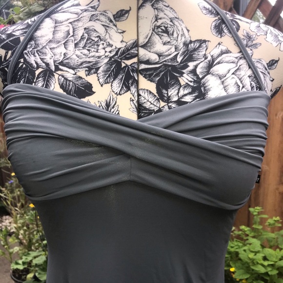 La Vie En Rose Aqua Tankini Swimsuit Top - Picture 2 of 4
